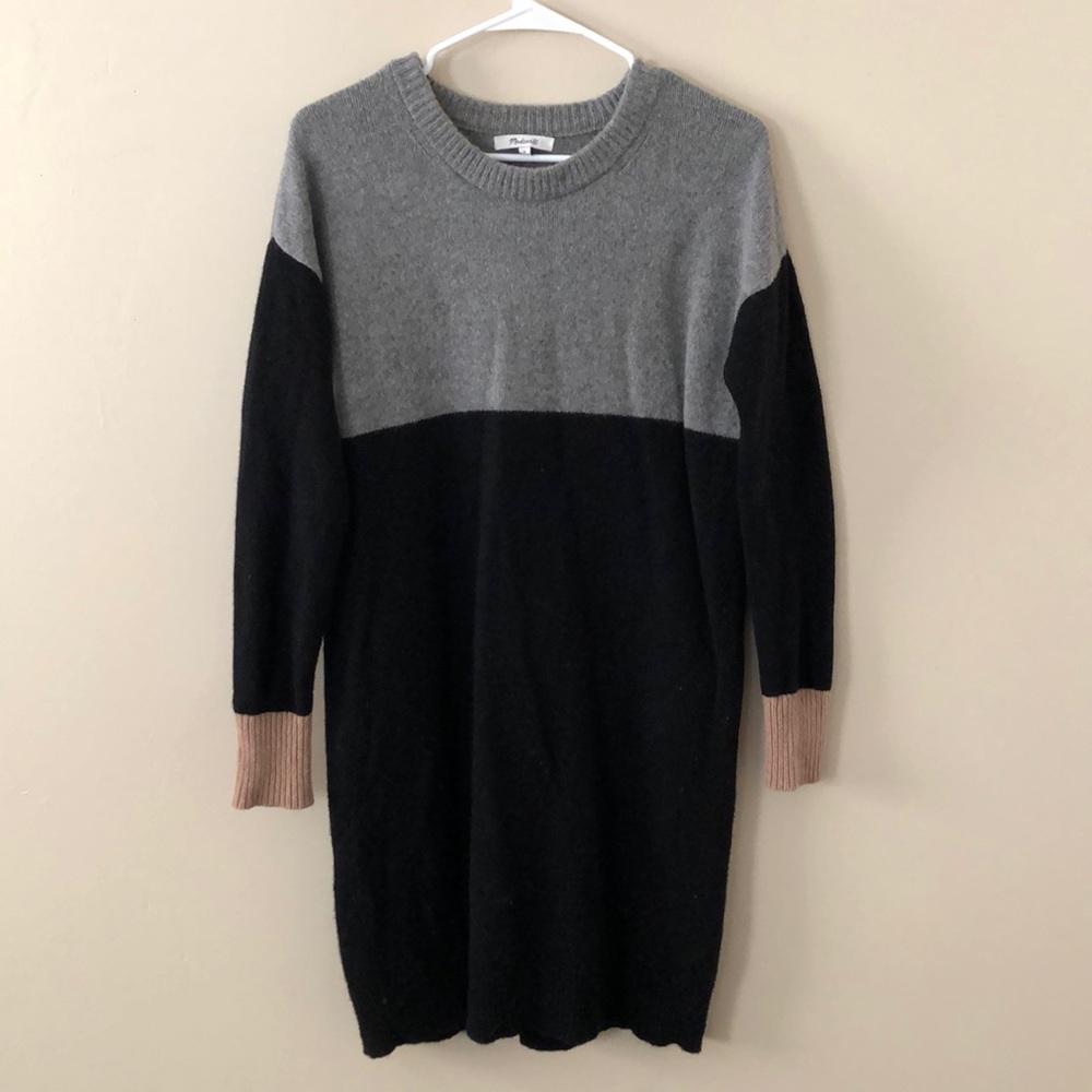 Madewell Colorblock Sweater Dress